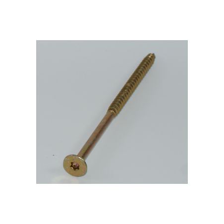 Vis VBA Tête Fraisé TORX 6x120 zingué blanc