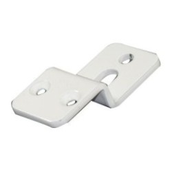 Gache de verrou portillon manuel LCA V2013 pour verrou alu blanc tige inox