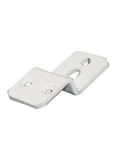 Gache de verrou portillon manuel LCA V2013 pour verrou alu blanc tige inox