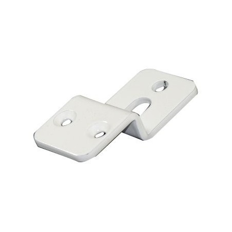 Gache de verrou portillon manuel LCA V2013 pour verrou alu blanc tige inox