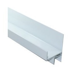 Profil bas de panneaux LCA-V2013 - RAL 9016 - longueur 680 mm