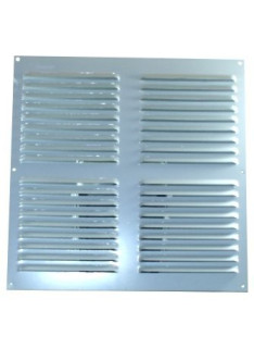 Grille de ventilation alu blanc 300 x 300 MM