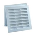 Grille de ventilation blanche  120 x 120 mm