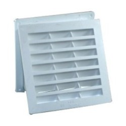 Grille de ventilation blanche  120 x 120 mm
