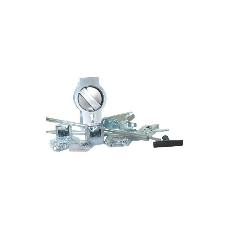 Serrure 2 points  encastrée pr Kit Rail KRZ-006