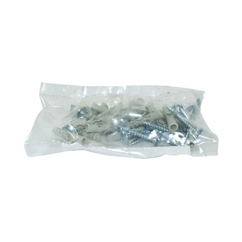 Sachet de 20 chevilles Ø8 et 20 vis de penture 6x45
