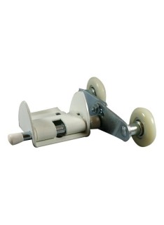 Charnière d'extrémité NN-008  - BLANCHE + Roulette Tandem
