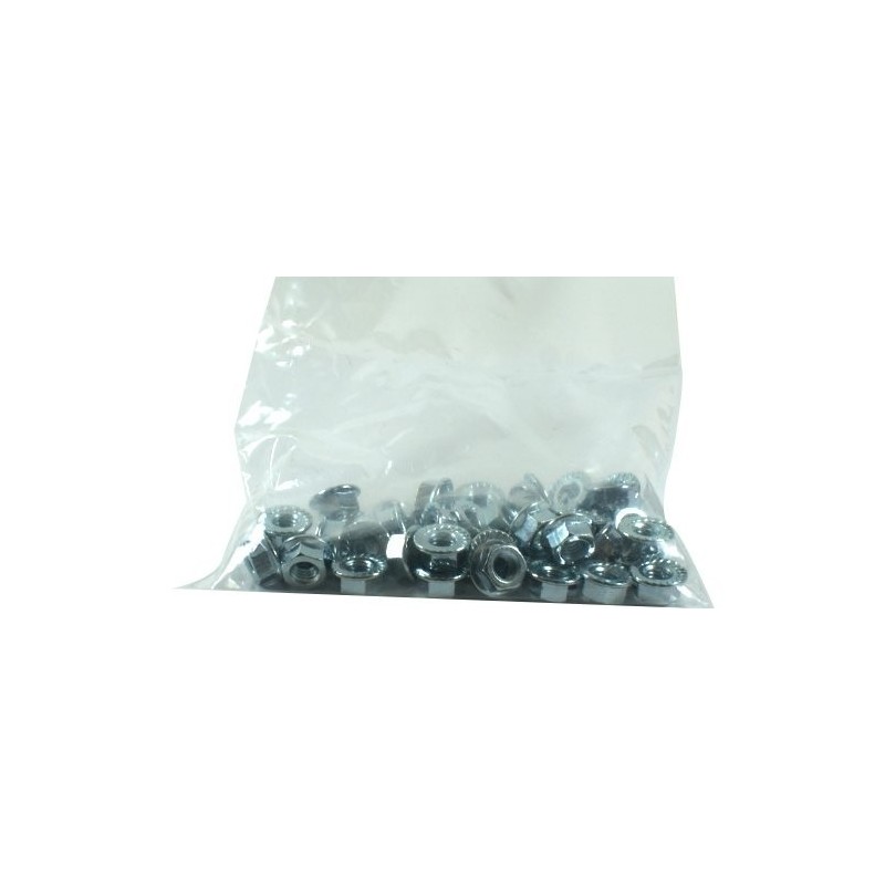 Sachet de 50 Ecrous à embase M8 (pour vis 19x8 TRCC)