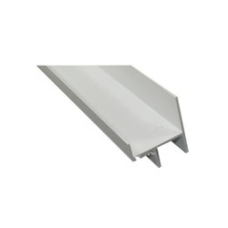 Profil bas de panneaux LCA-v2010 - RAL 9016 - Double joint LONGUEUR 680 MM