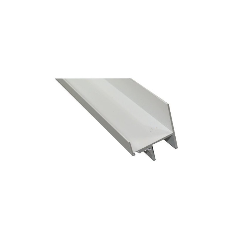 Profil bas de panneaux LCA-v2010 - RAL 9016 - Double joint LONGUEUR 680 MM
