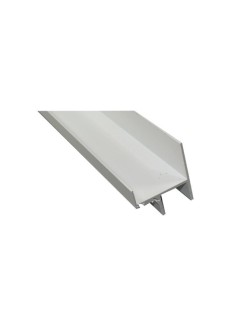 Profil bas de panneaux LCA-v2010 - RAL 9016 - Double joint LONGUEUR 680 MM
