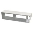 Poteau alu blanc épaisseur 45 en hauteur 200 mm