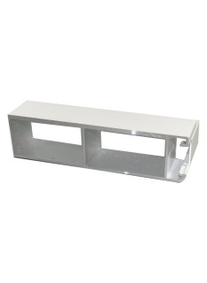 Poteau alu blanc épaisseur 45 en hauteur 200 mm