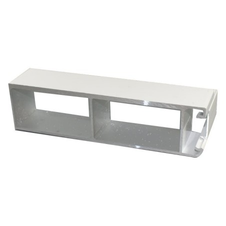 Poteau alu blanc épaisseur 45 en hauteur 200 mm