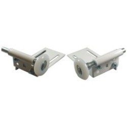 Support de galet ( roulette ) haut blanc adaptable