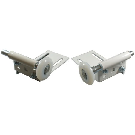 Support de galet ( roulette ) haut blanc adaptable