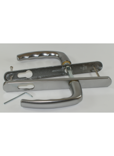 Ens. Atlanta INOX + poignée standard ext. Entraxe : 92mm