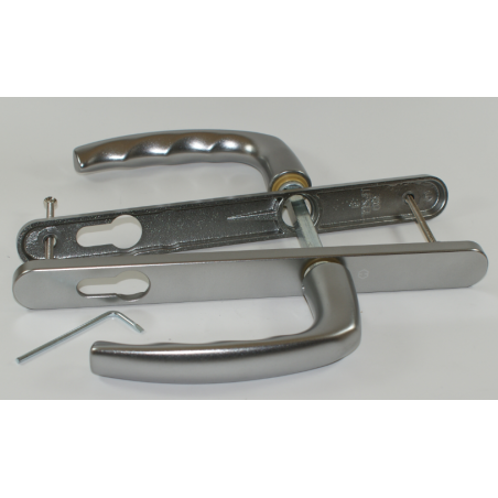 Ens. Atlanta INOX + poignée standard ext. Entraxe : 92mm
